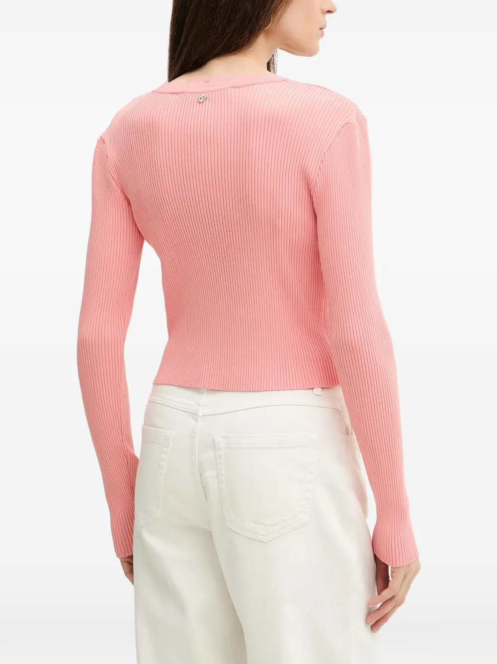 Silvian Heach Geribbeld vest Roze