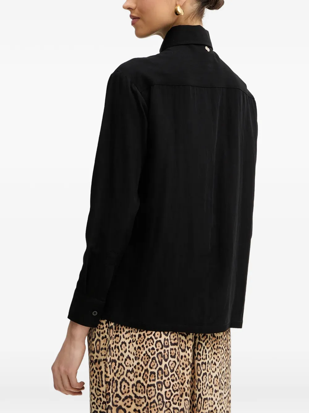 Silvian Heach Divon long-sleeve shirt Zwart