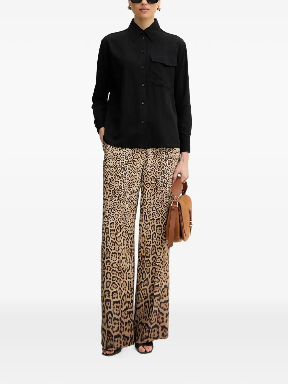 Silvian Heach Divon long-sleeve shirt Zwart