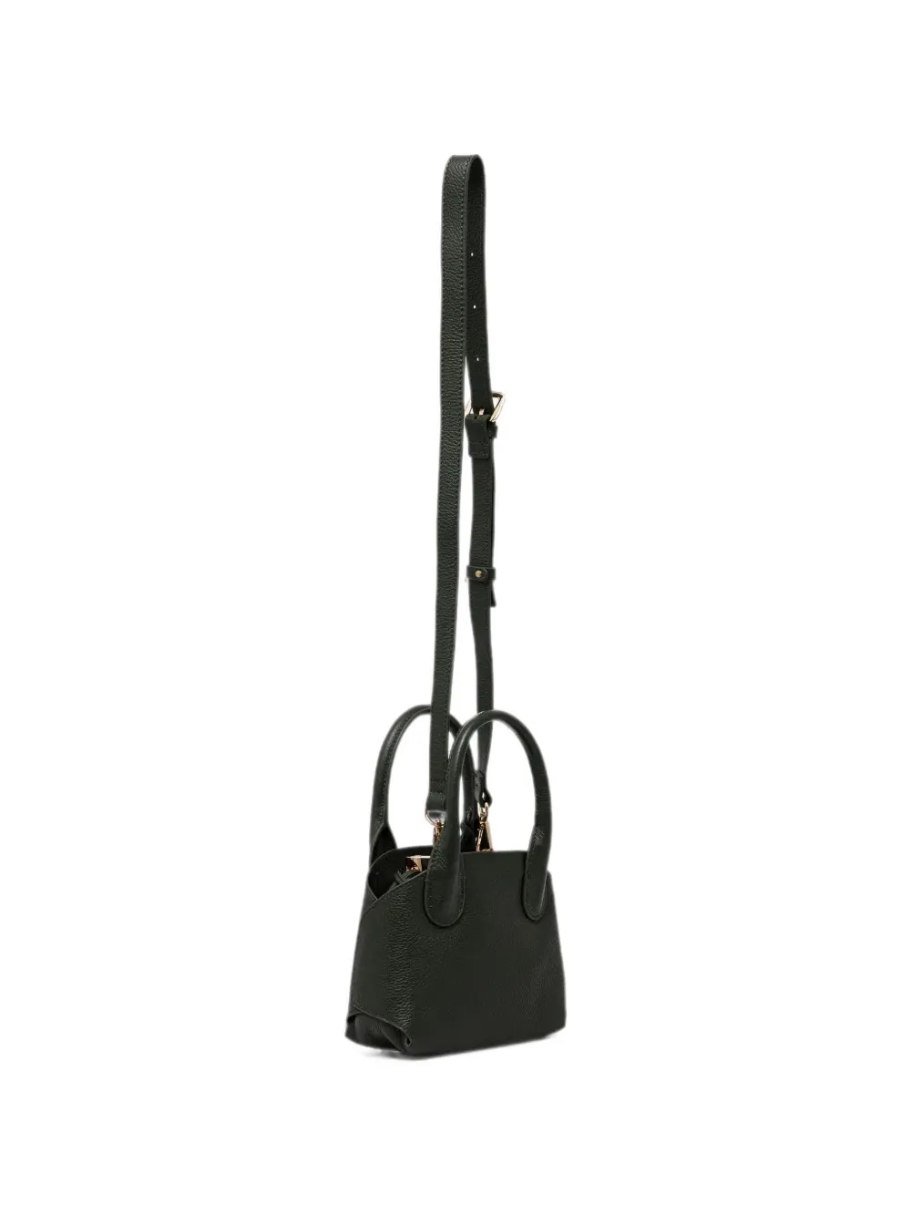 Silvian Heach x New Martina The Railway shopper van bewerkt leer Groen
