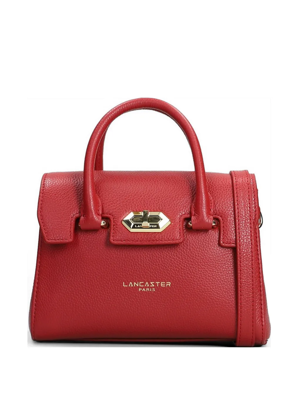 Lancaster small Milano Cosmos logo-detail leather handbag - Rosso