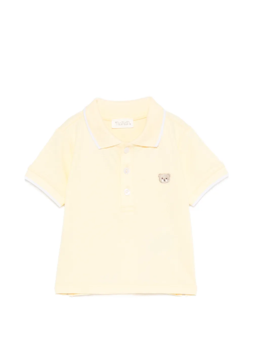 NANAN embroidered polo shirt - Giallo