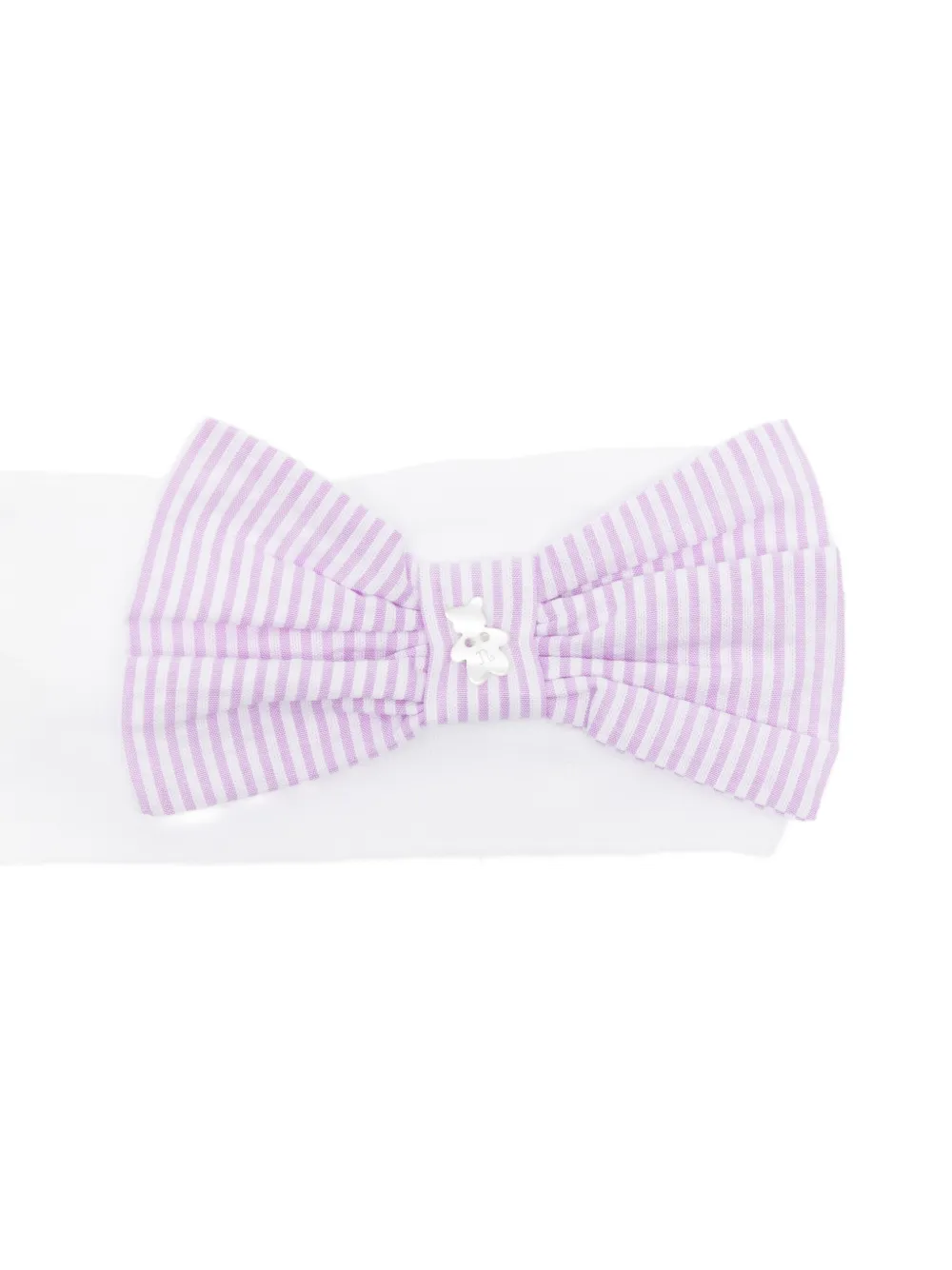  Nanan Lilla Striped-bow Headband - White 