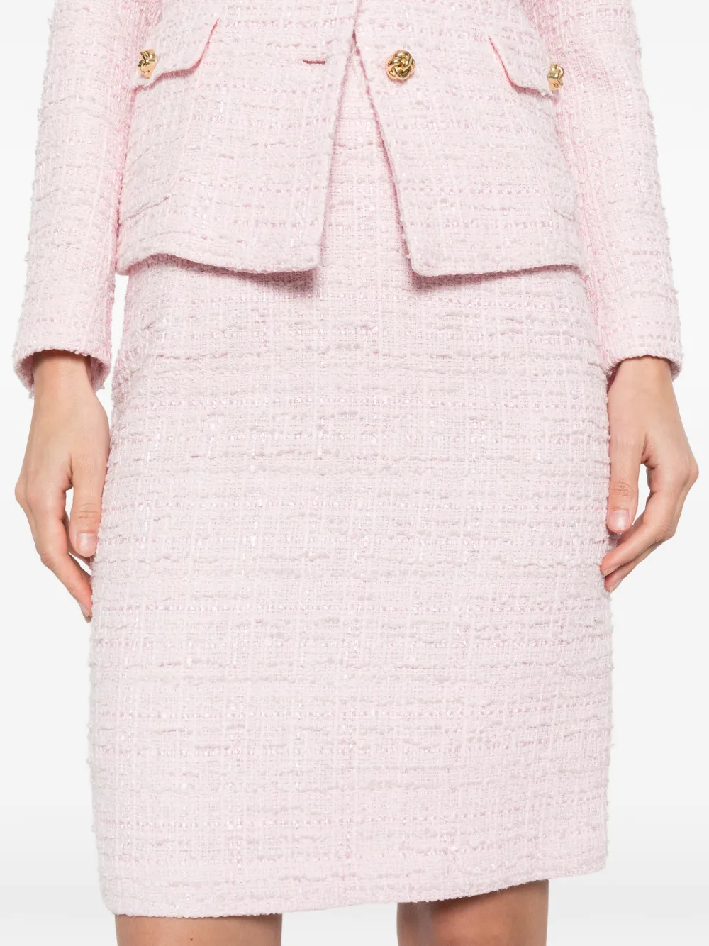 Tagliatore Nell mini-rok met textuur Roze