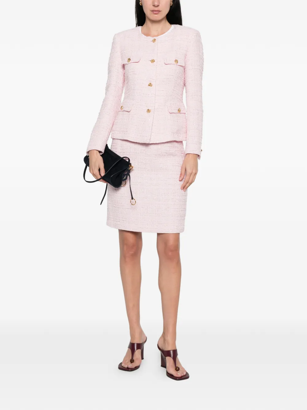 Tagliatore Nell mini-rok met textuur Roze