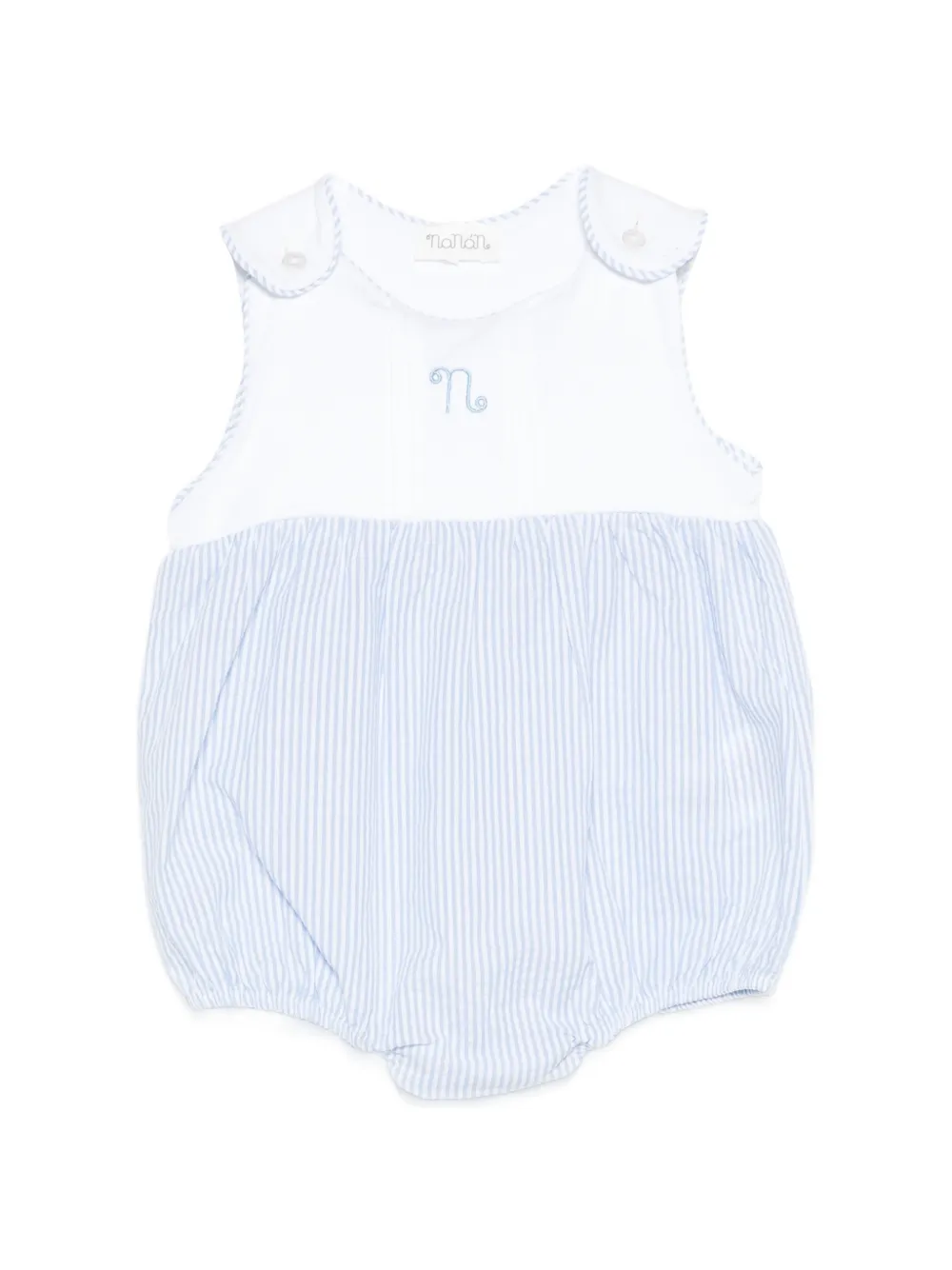 NANAN striped romper - Blu