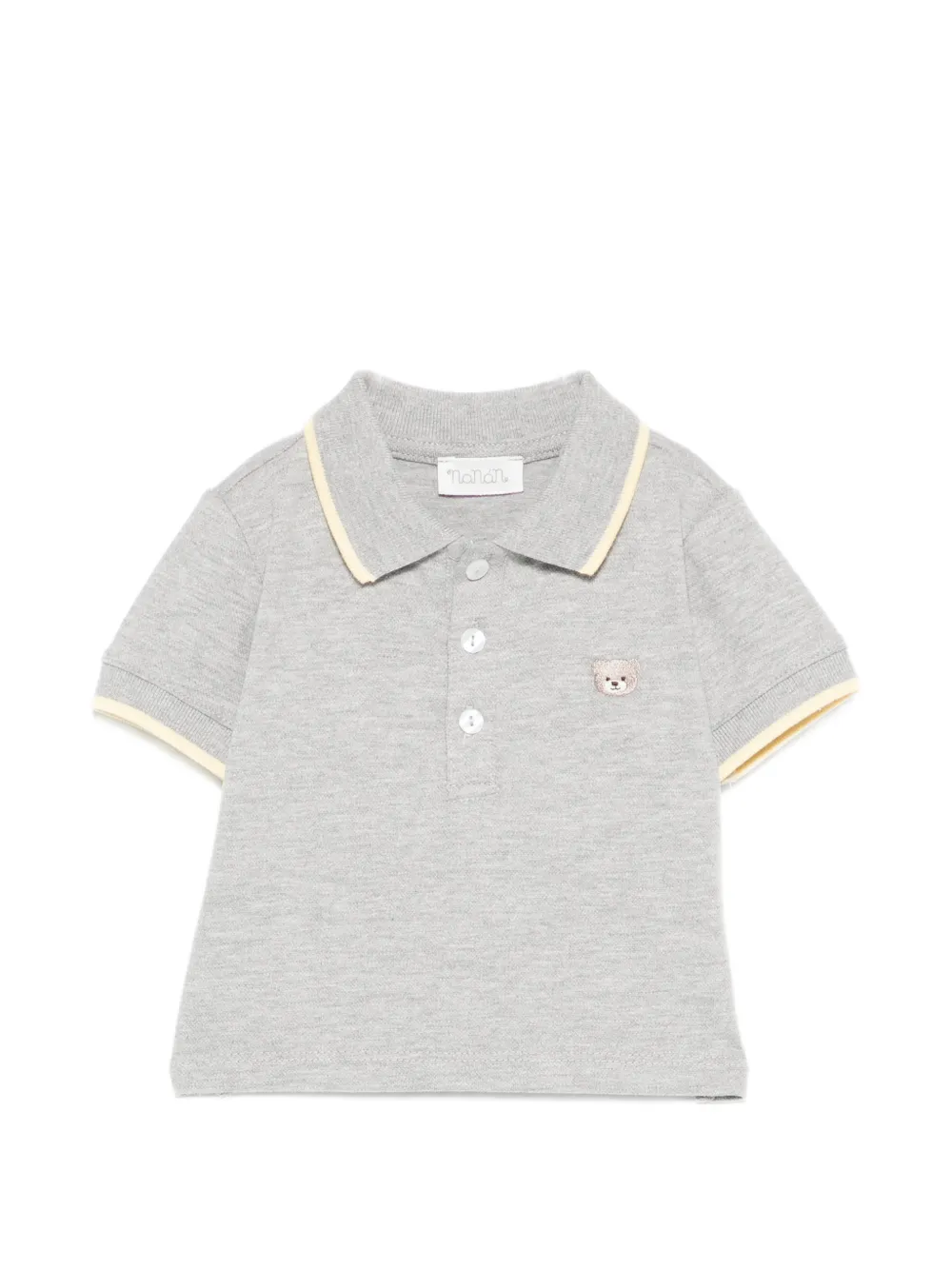 NANAN embroidered polo shirt - Grigio