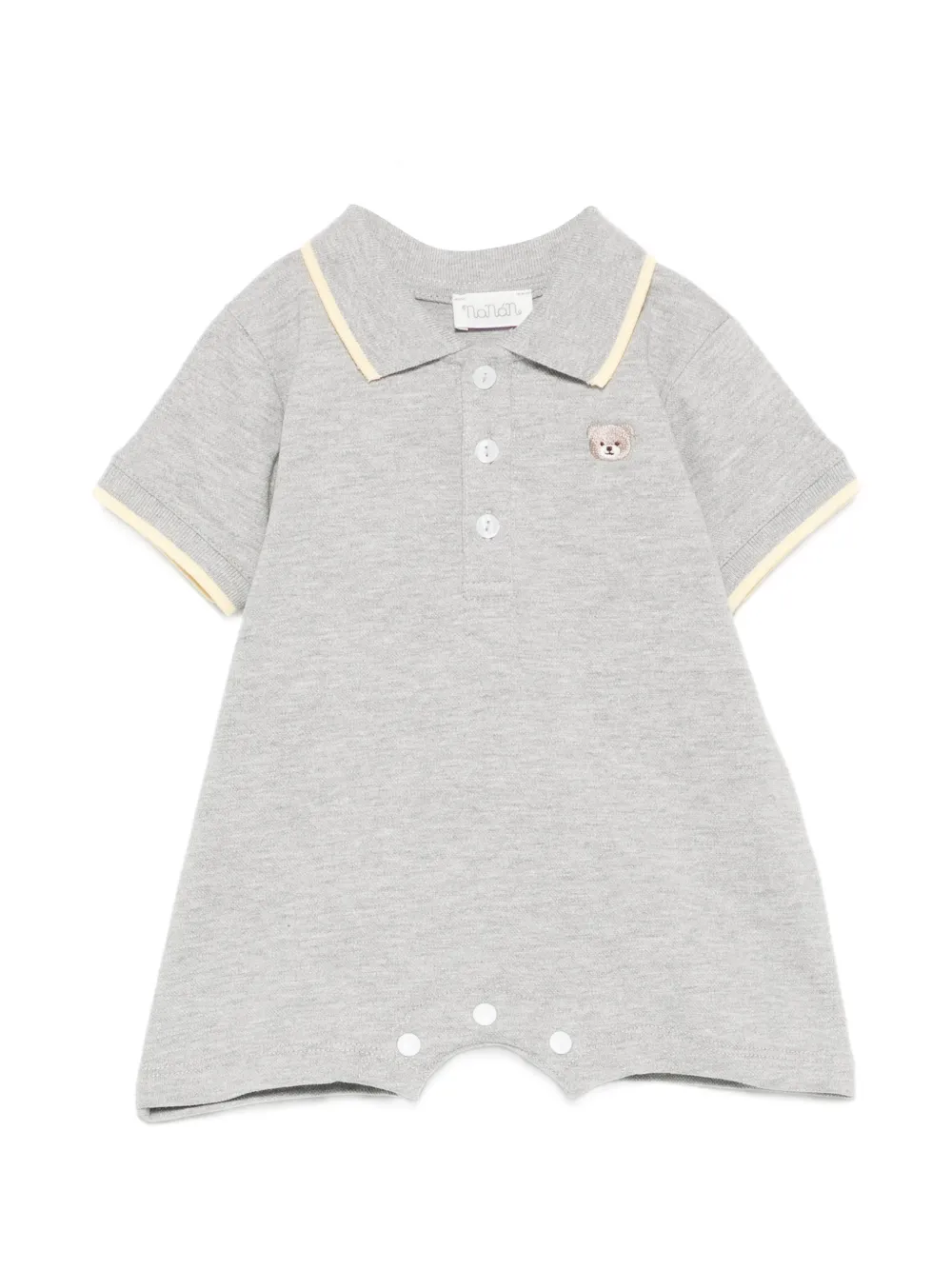 NANAN embroidered romper - Grigio