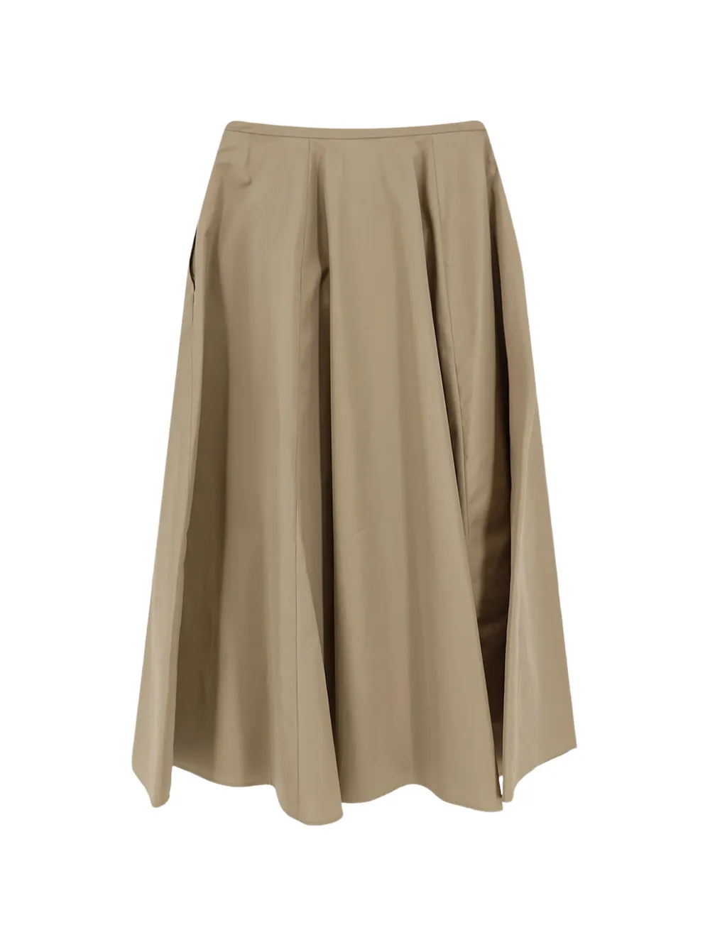  Aspesi Gathered Midi Skirt - Neutrals 