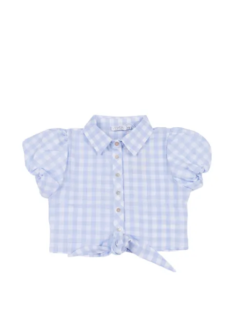 MAGIL knot gingham shirt