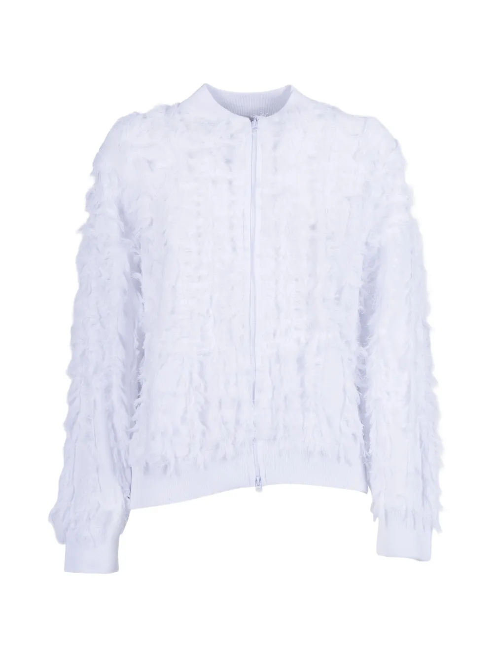 Kangra fringe-detail bomber jacket - Weiß