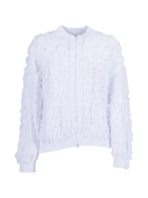 Kangra fringe-detail bomber jacket