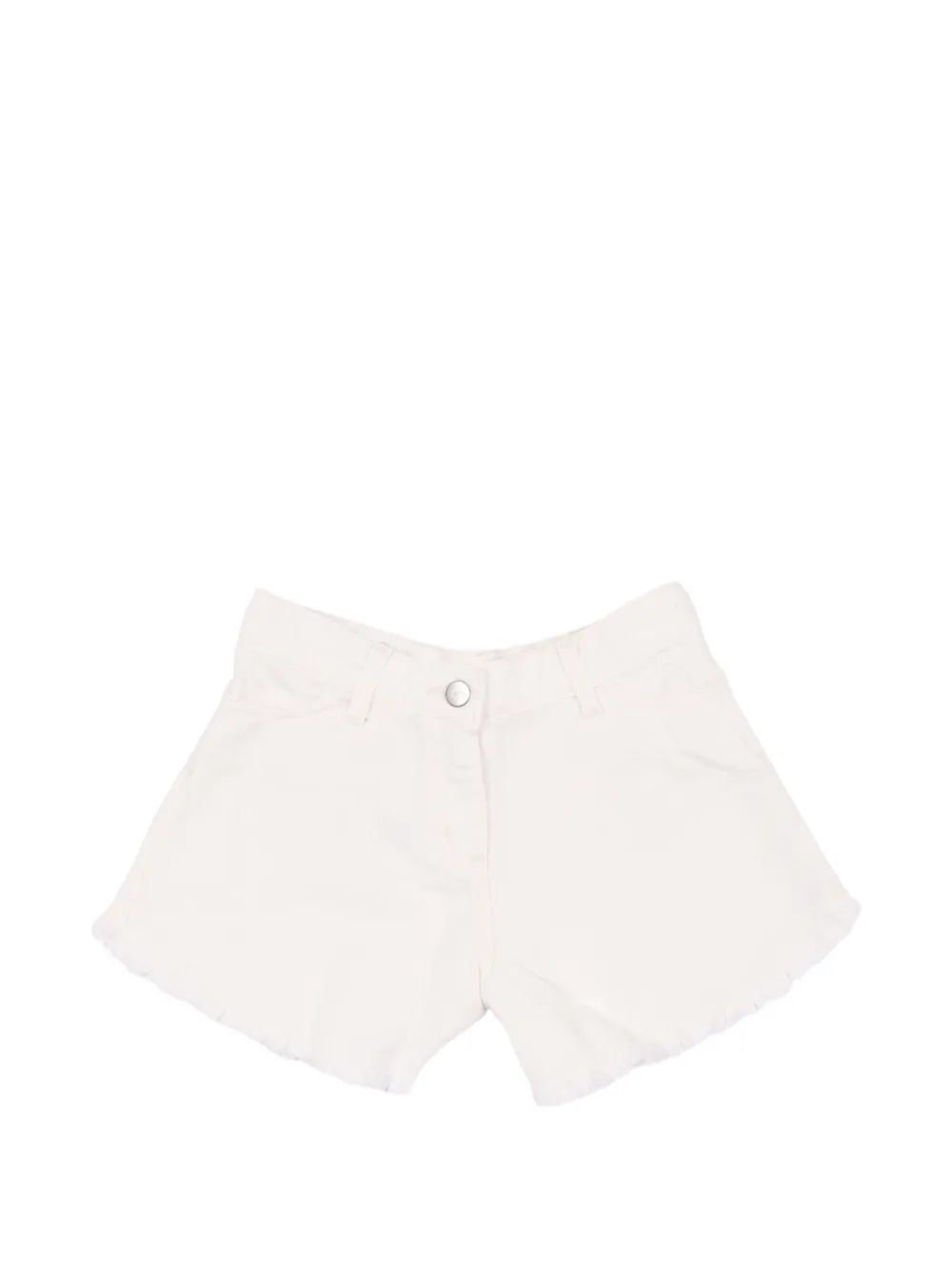 Magil Kids' Frayed Denim Shorts In White