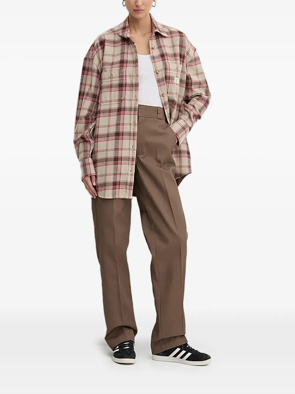DICKIES Straight broek Bruin