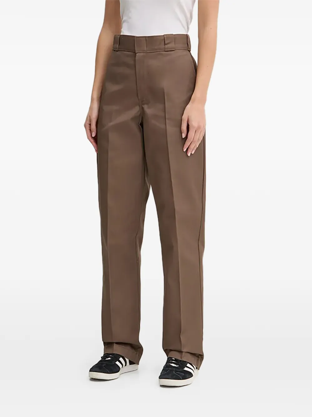 DICKIES high-rise straight-leg trousers - Marrone