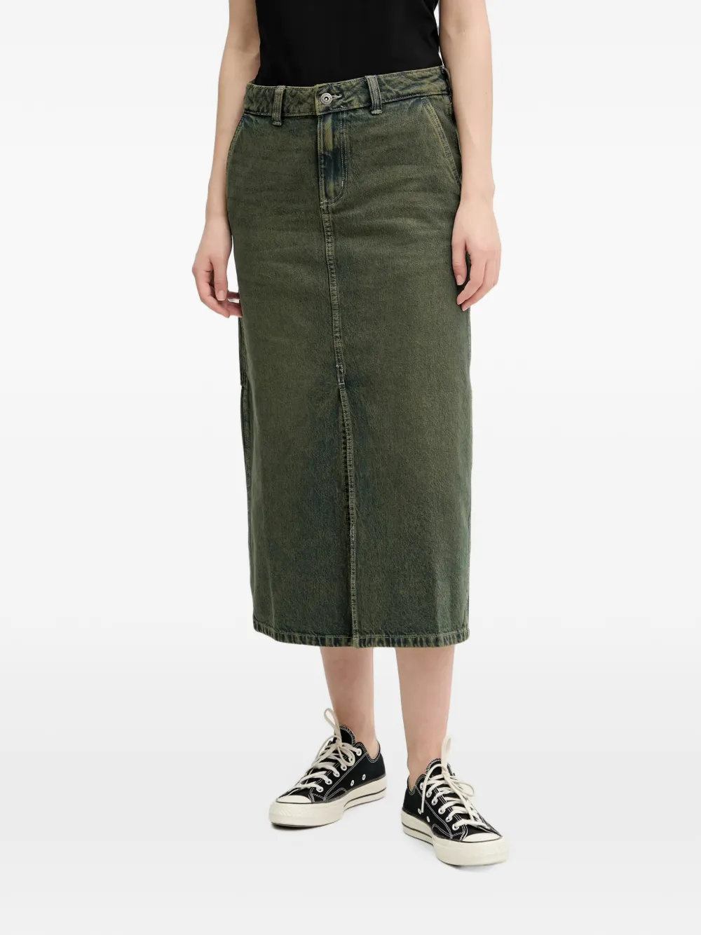 DICKIES midi denim skirt