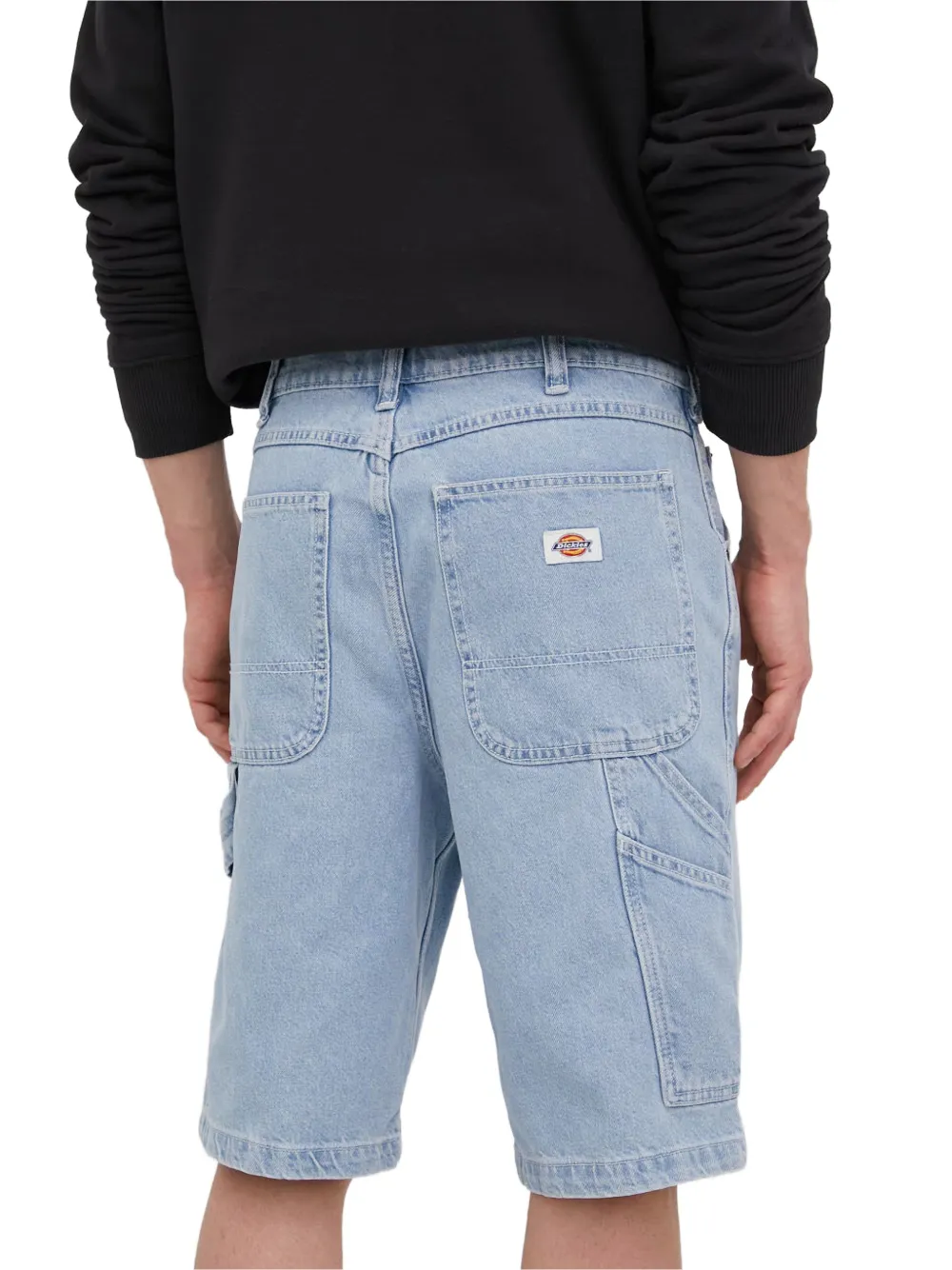 DICKIES carpenter denim shorts Blauw