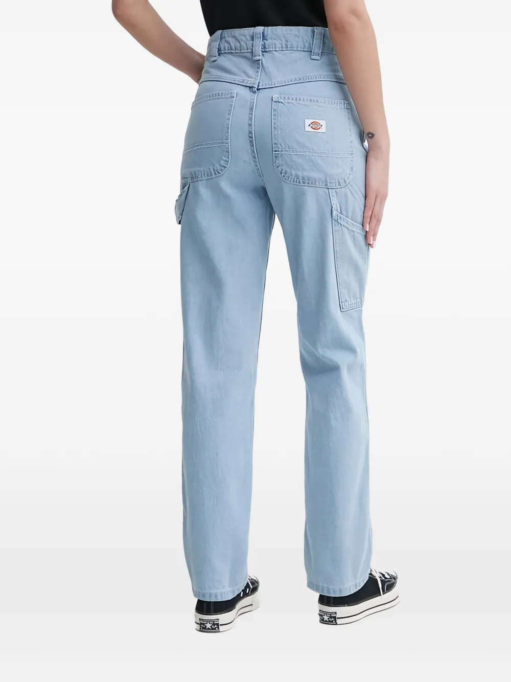 DICKIES Katoenen jeans met vijf zakken Blauw