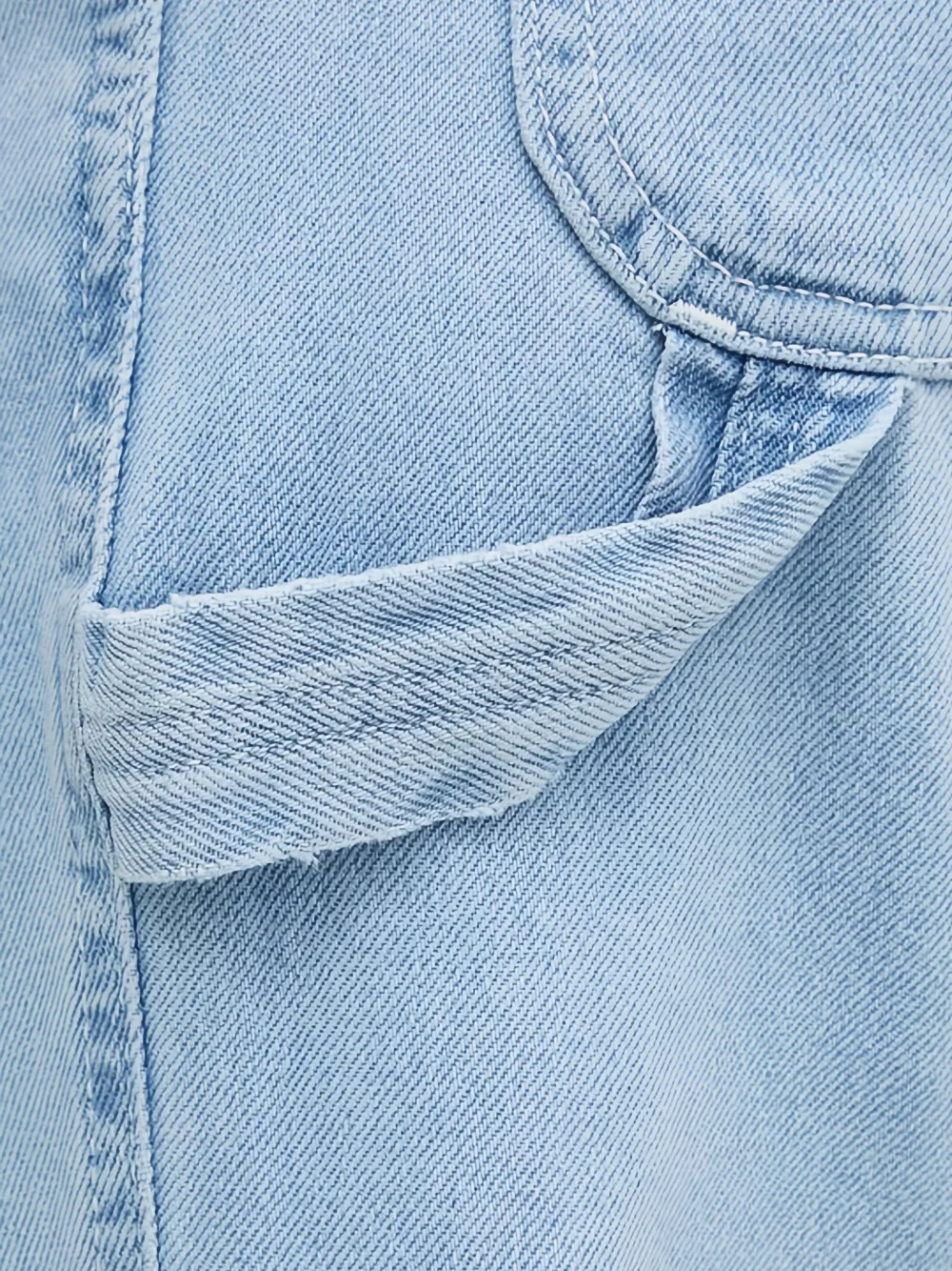 DICKIES Katoenen jeans met vijf zakken Blauw