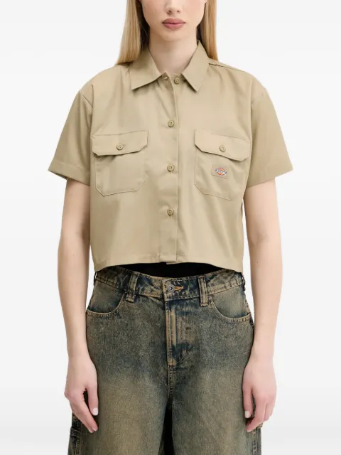DICKIES flap-pocket button shirt