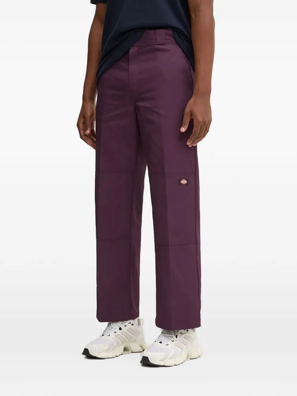 Dickies Logo-patch Straight-leg Trousers In Purple