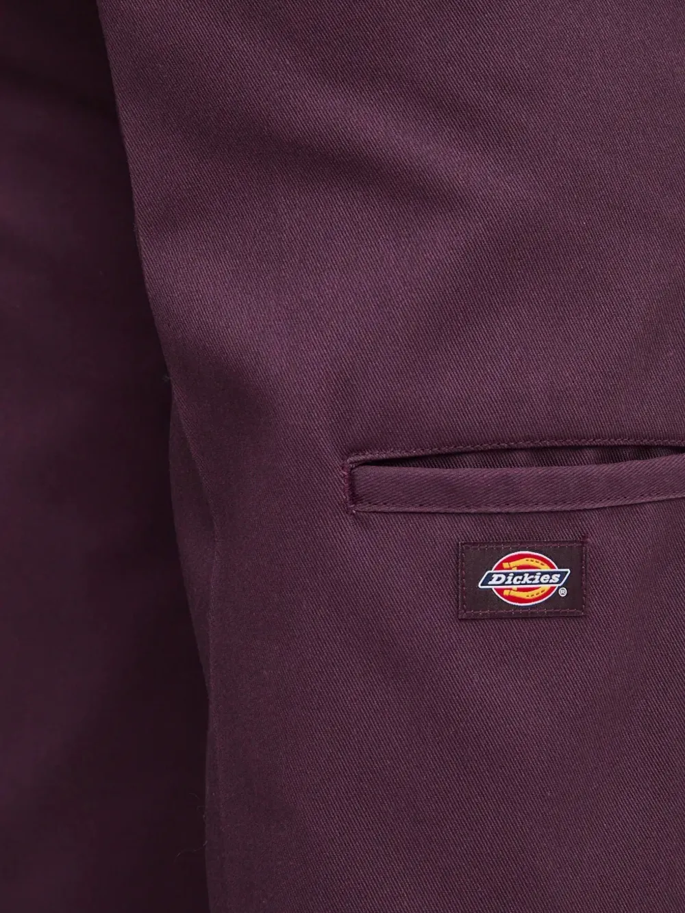 DICKIES Straight broek met logopatch Paars
