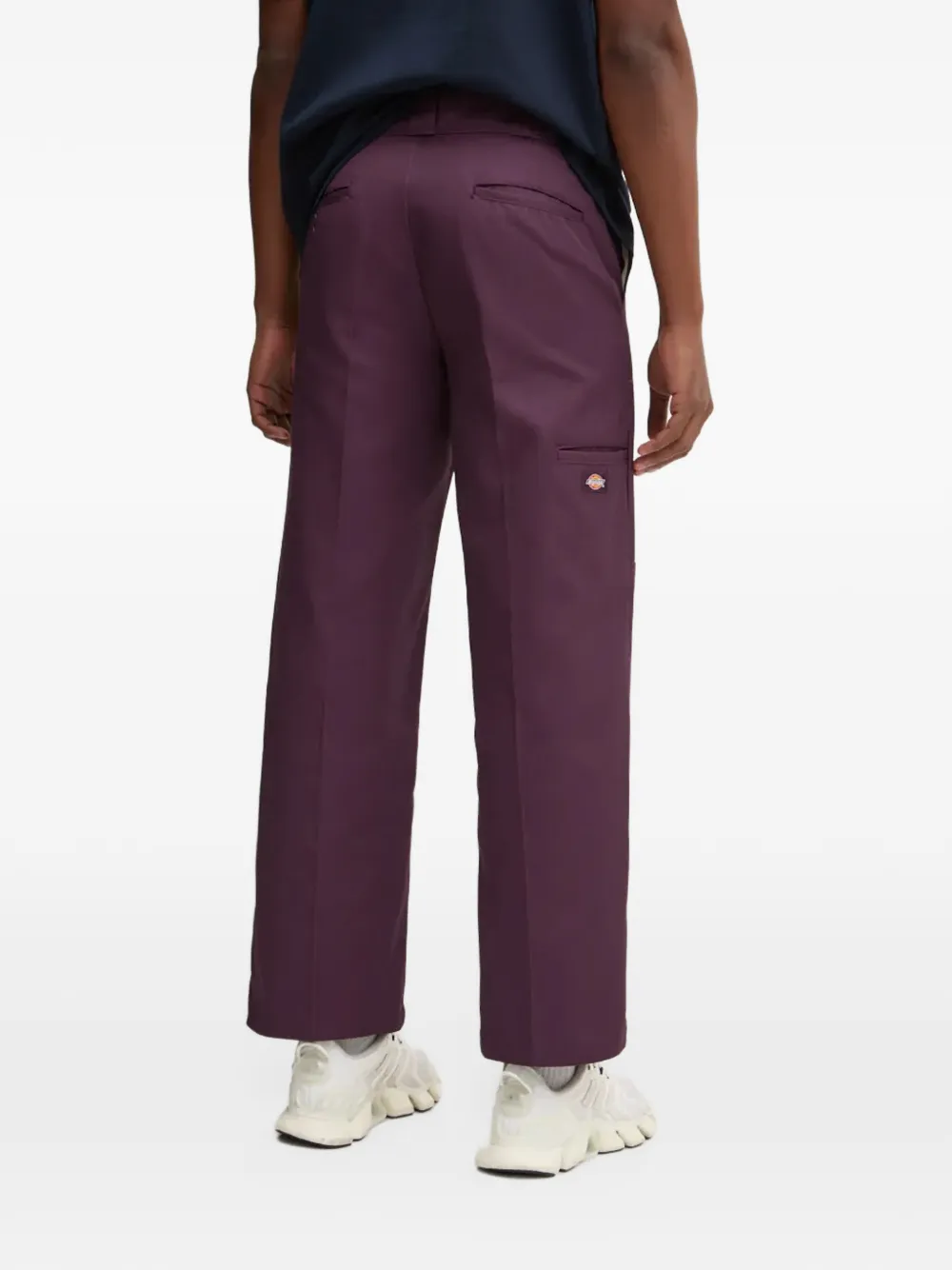 DICKIES Straight broek met logopatch Paars
