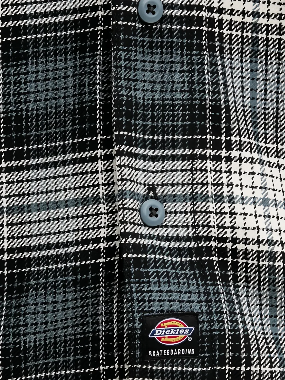 DICKIES Mike Anderson geruit overhemd met borstzak Wit