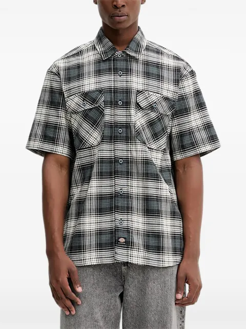 DICKIES Mike Anderson plaid chest-pocket shirt