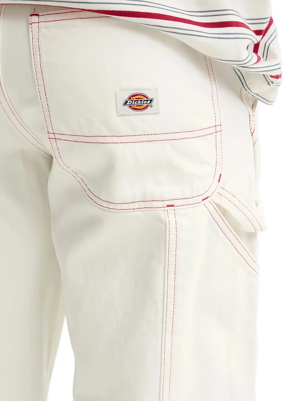 DICKIES Jeans met contrasterende stiksels Wit