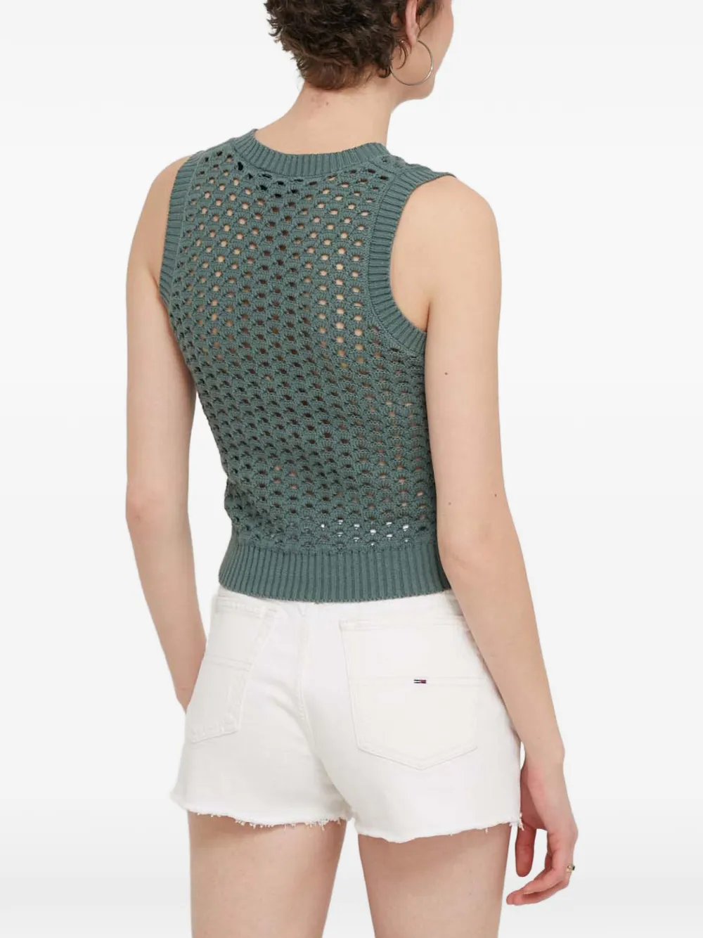 DICKIES Ingalls opengewerkte top met V-hals Groen