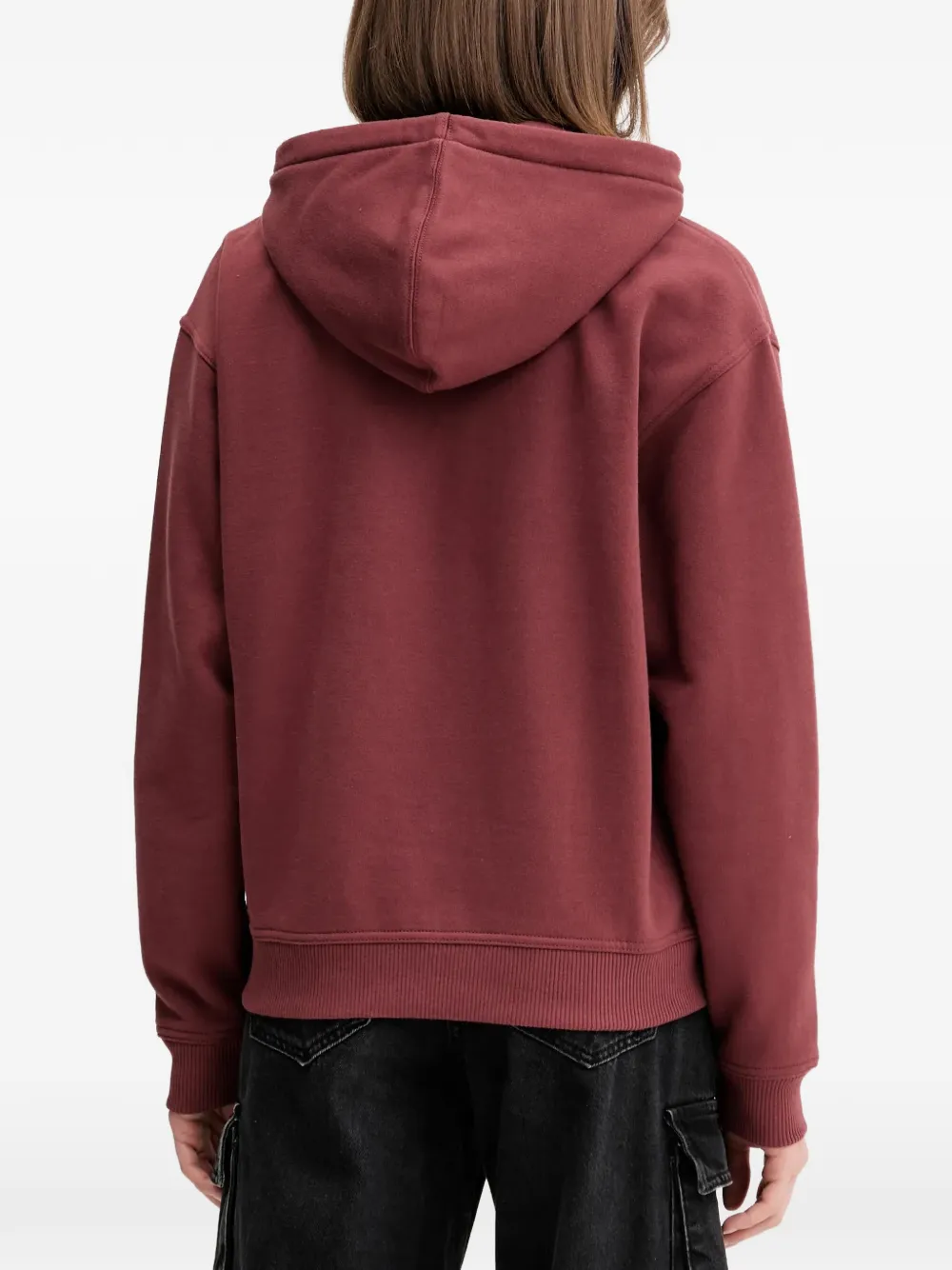 DICKIES Hoodie met logopatch Rood
