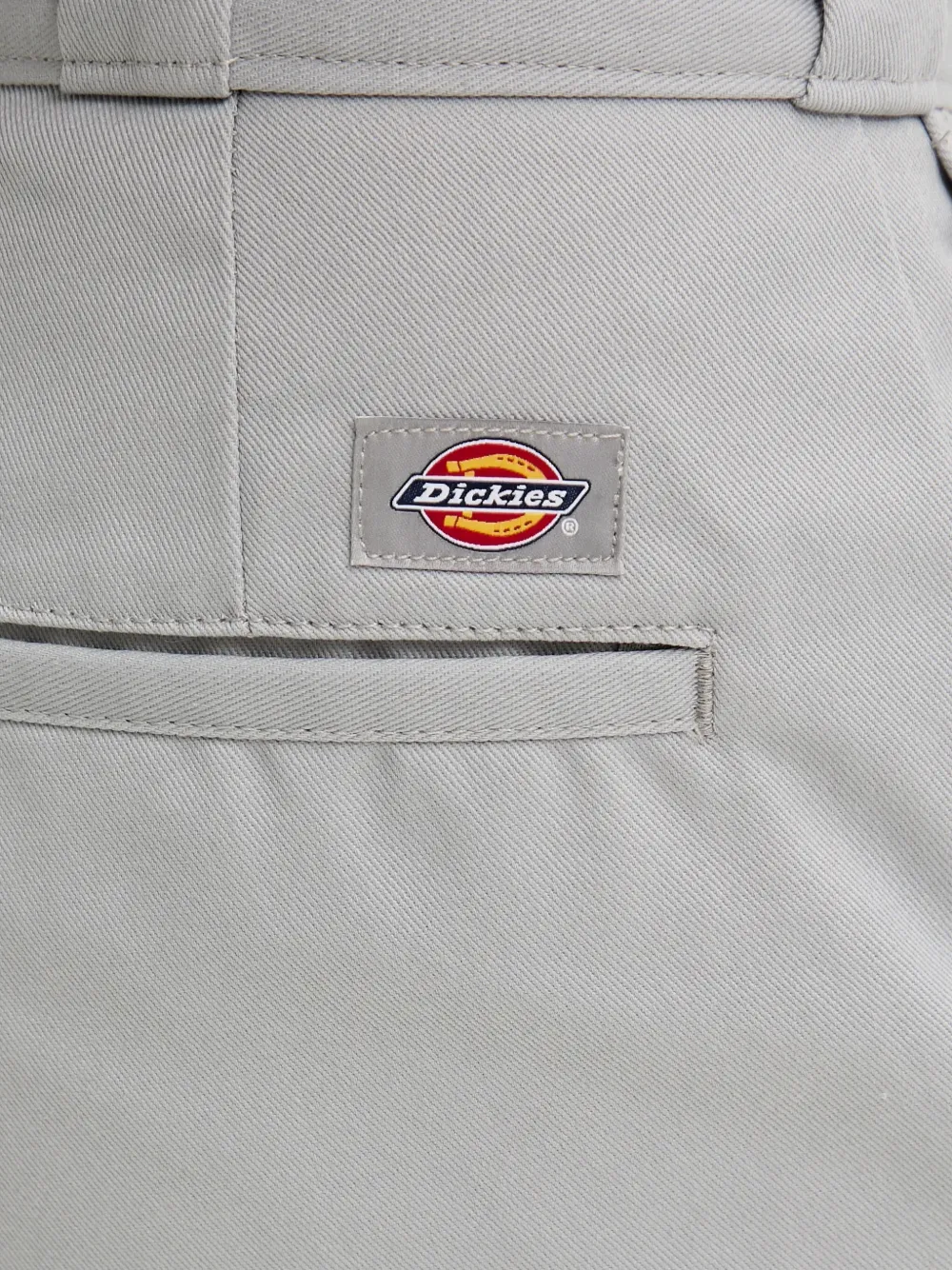 DICKIES Straight broek met logopatch Grijs