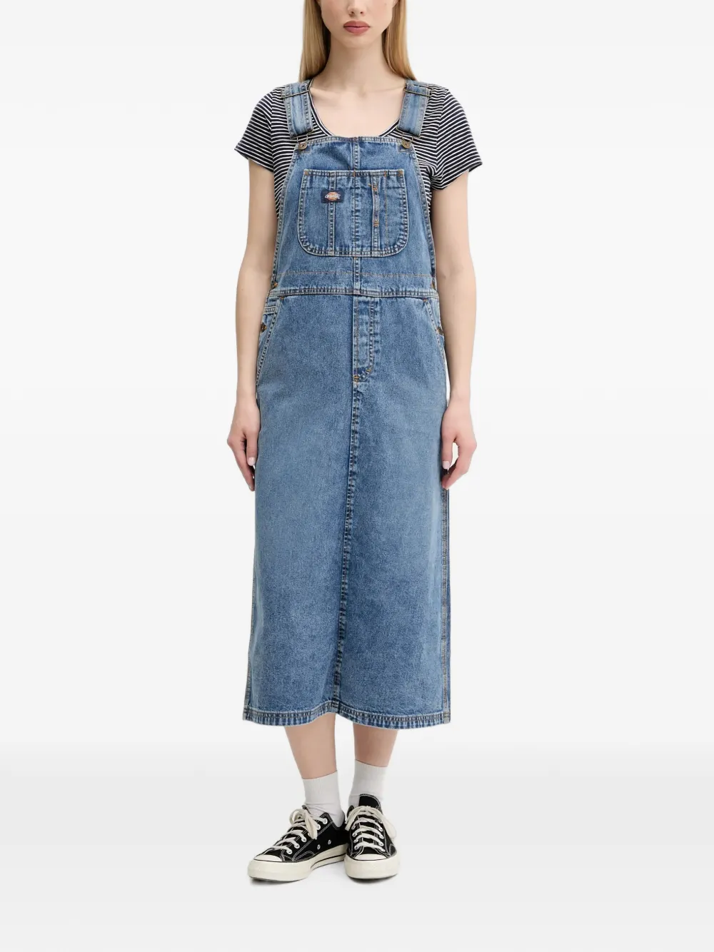 DICKIES pocket denim dress - Blau