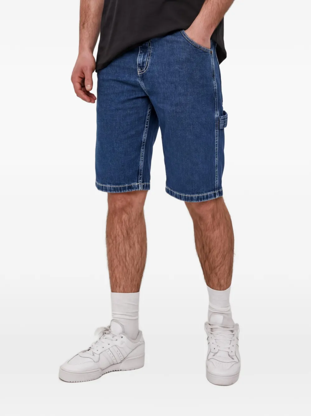 DICKIES logo-patch shorts - Blu