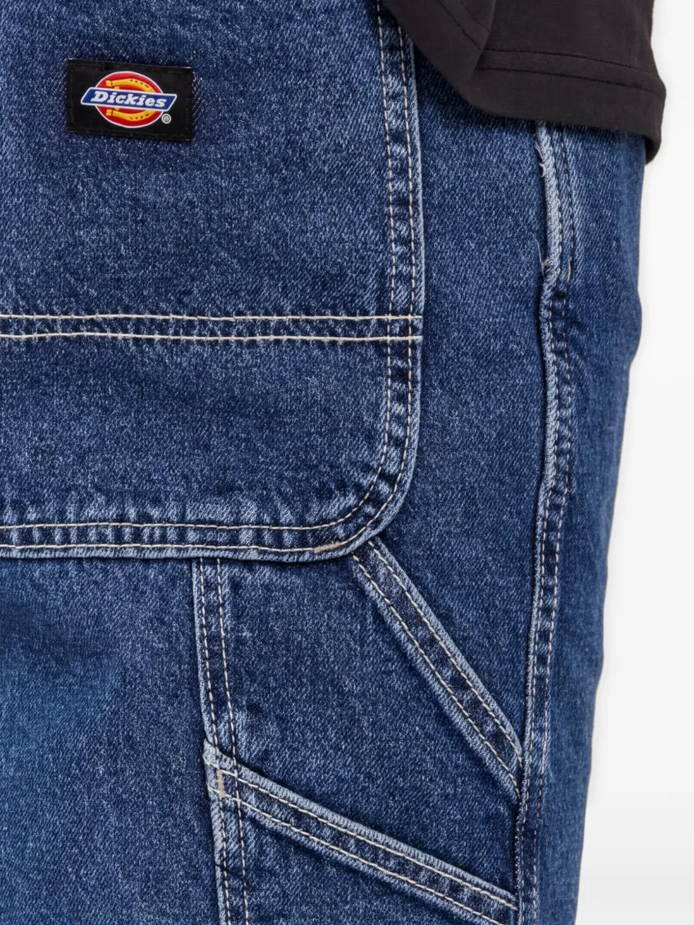 DICKIES Shorts met logopatch Blauw