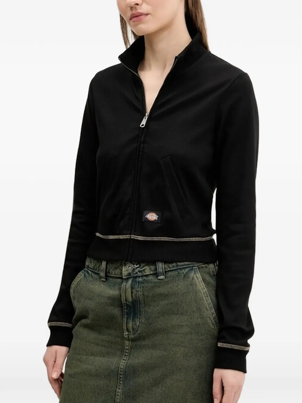 DICKIES funnel-neck cardigan - Nero