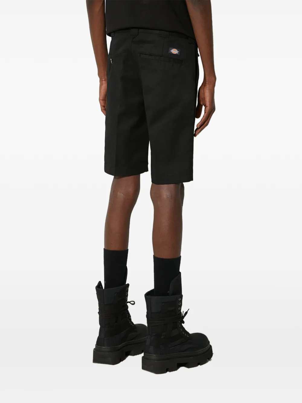 DICKIES Shorts met logopatch Zwart