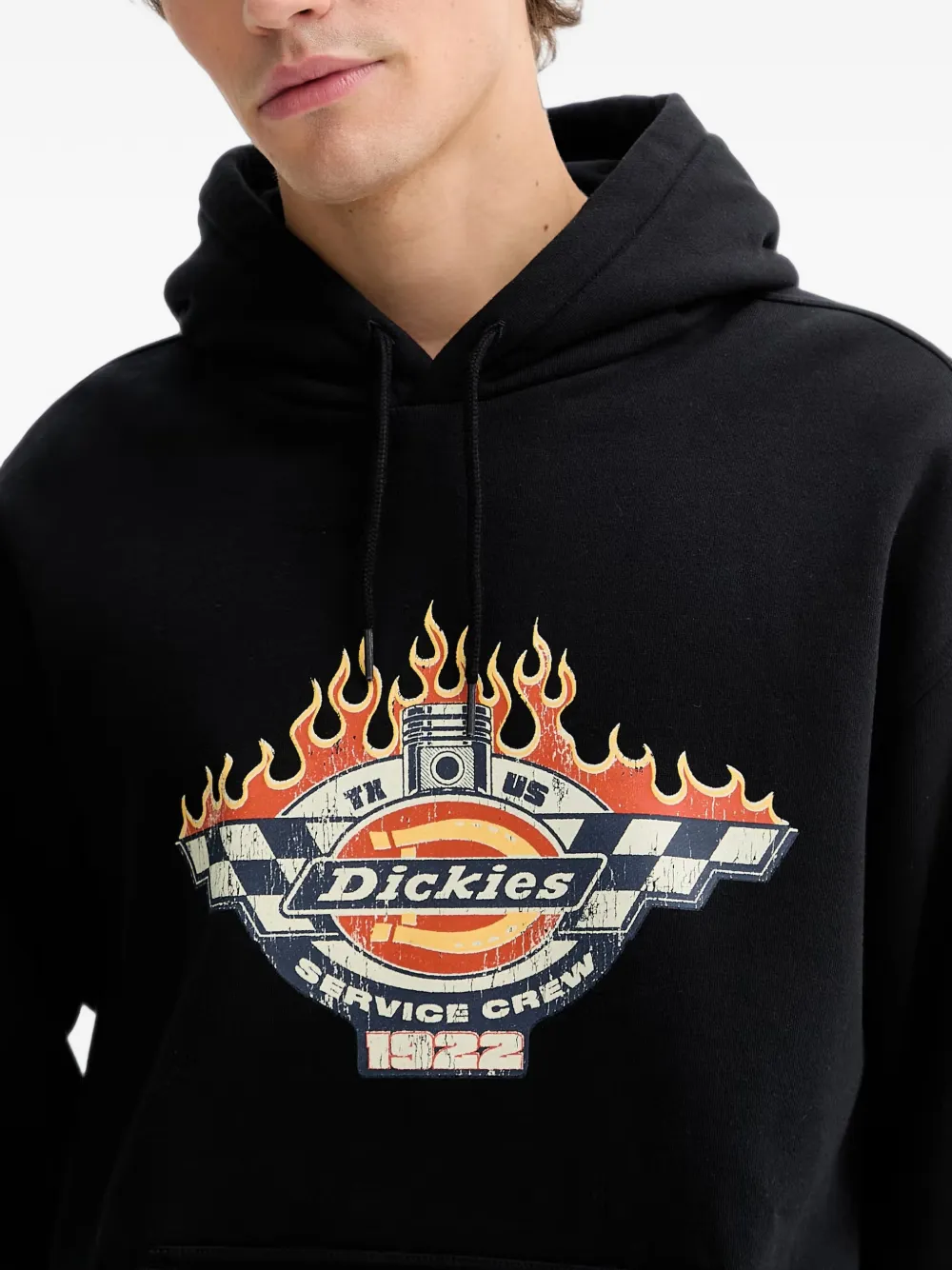 DICKIES Hoodie met print Zwart