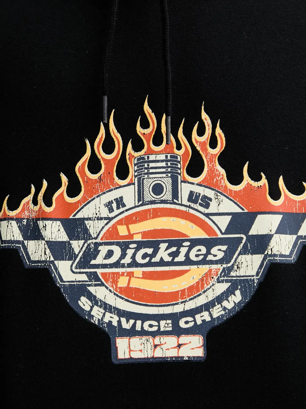 DICKIES Hoodie met print Zwart