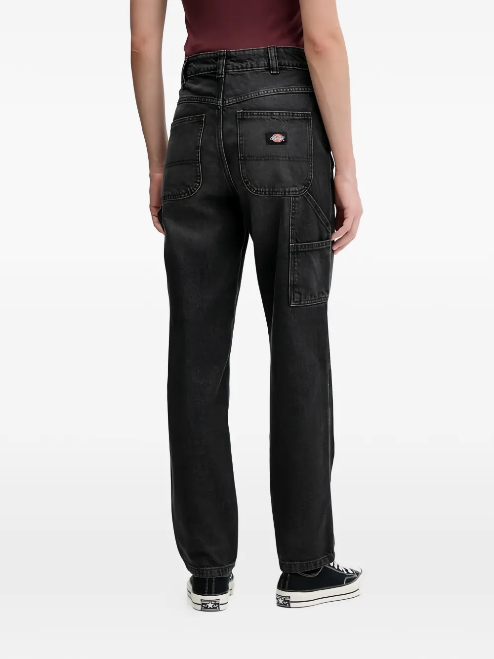 DICKIES Jeans met knoopsluiting Zwart