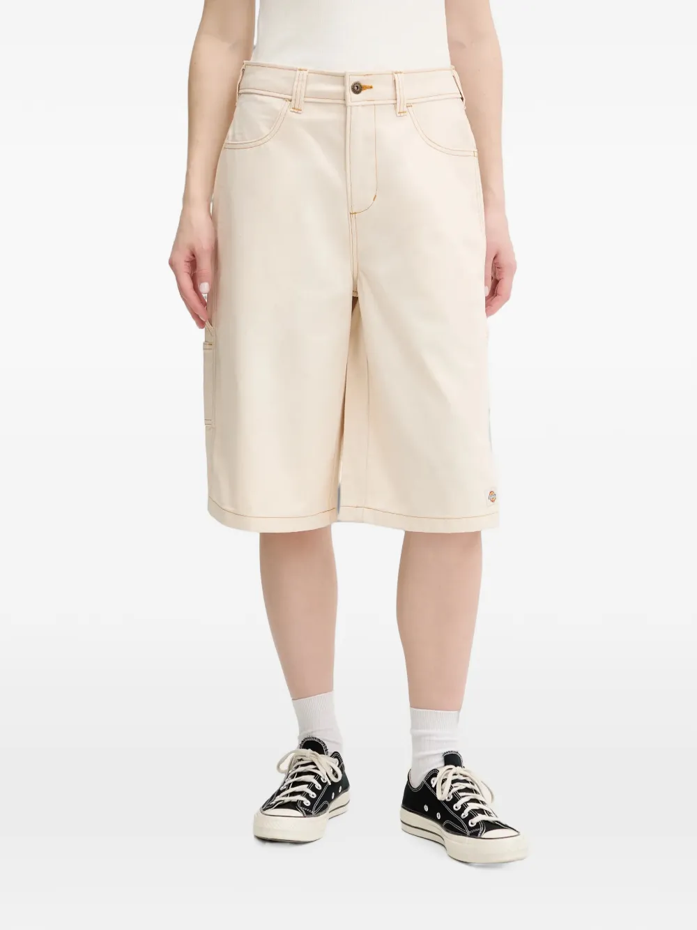 DICKIES contrast-stitch carpenter shorts - Nude