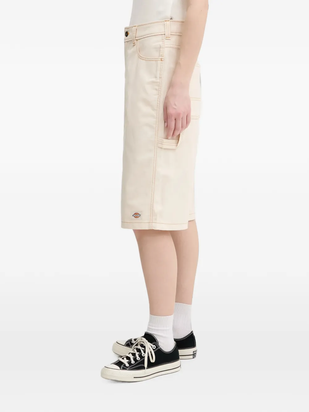 DICKIES Cargo shorts met contrasterende stiksels Beige