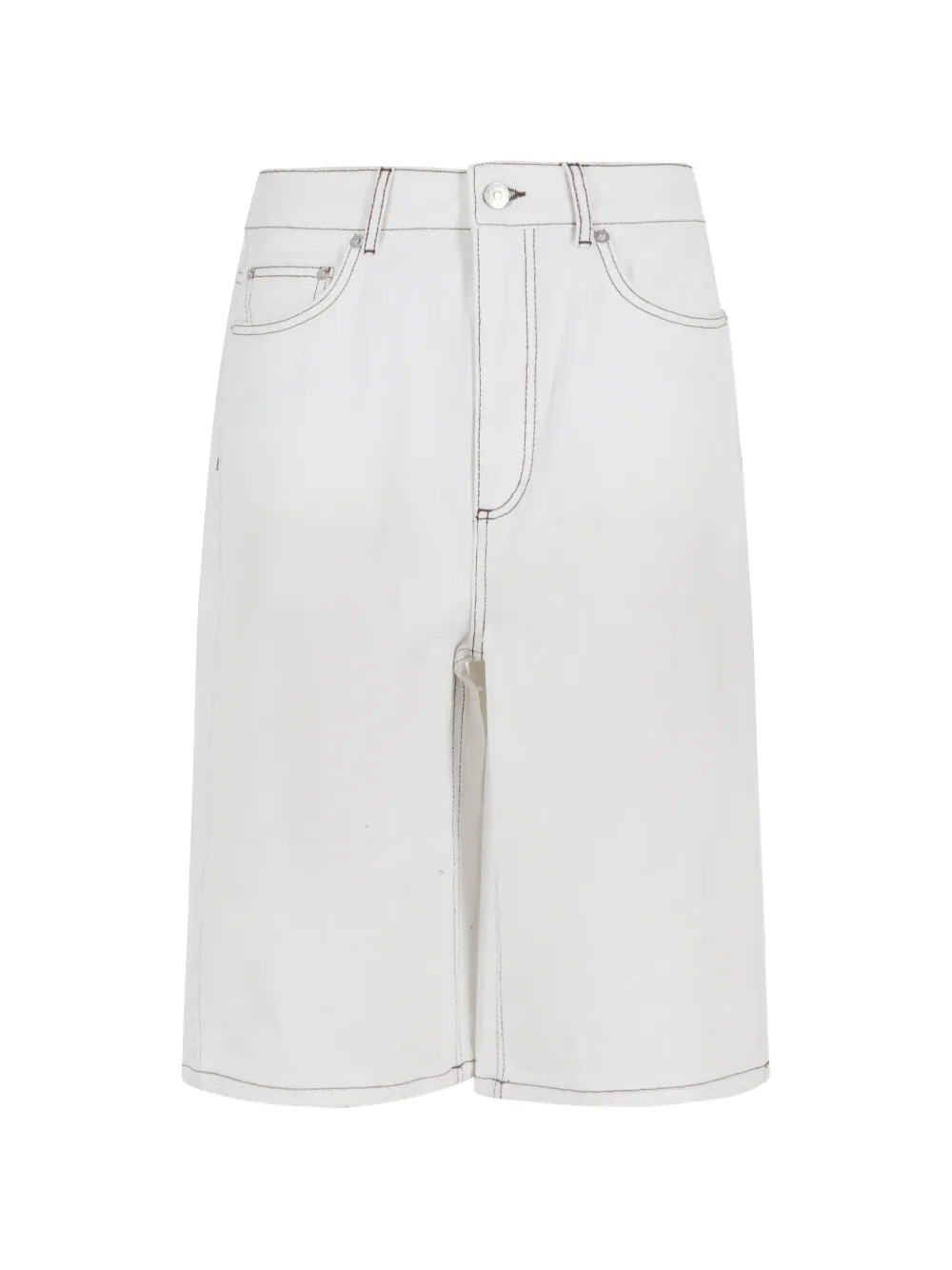 HERSKIND Emily contrast-stitch pocket shorts - Bianco