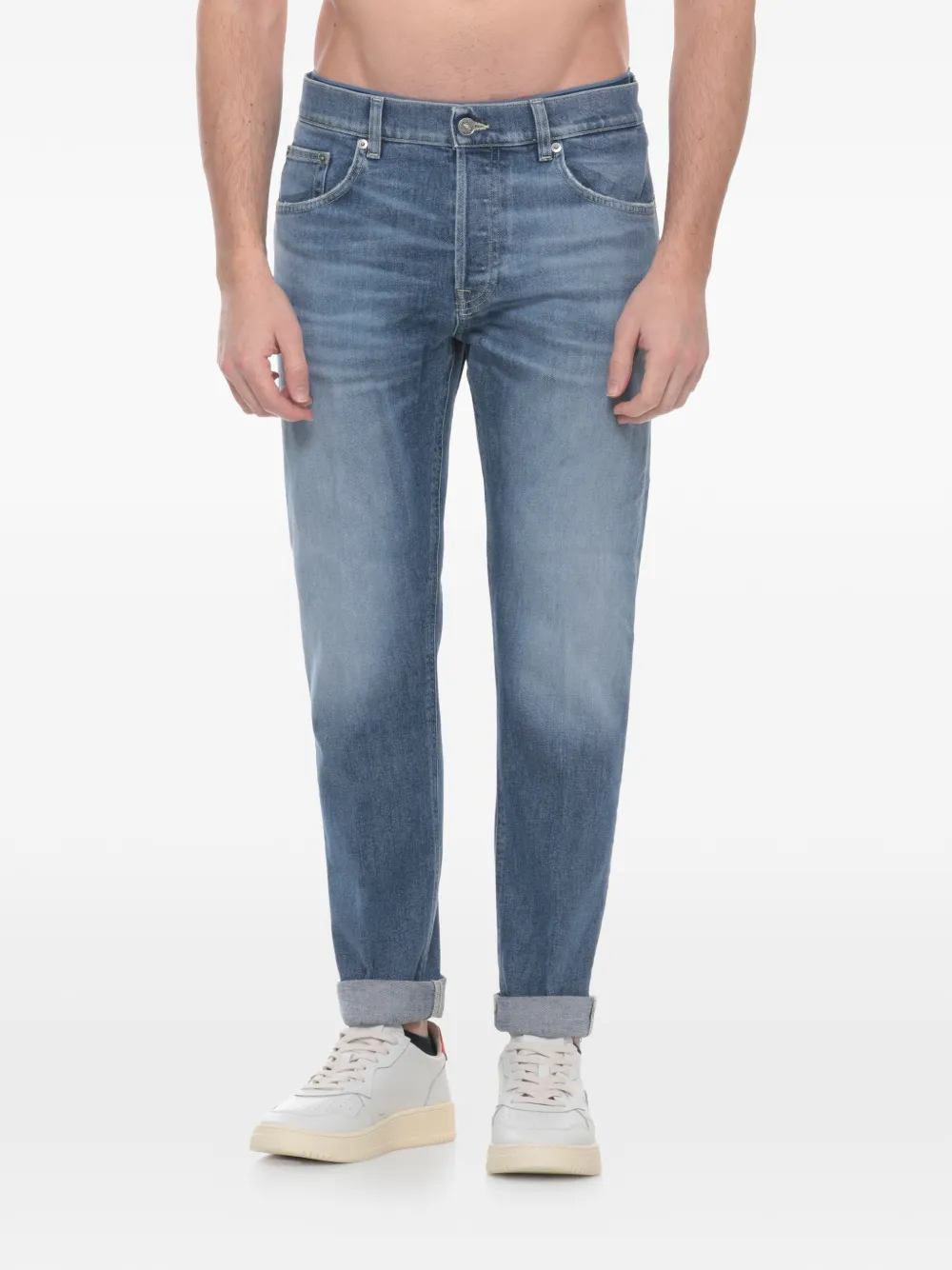 DONDUP Broek met vijf zakken Blauw