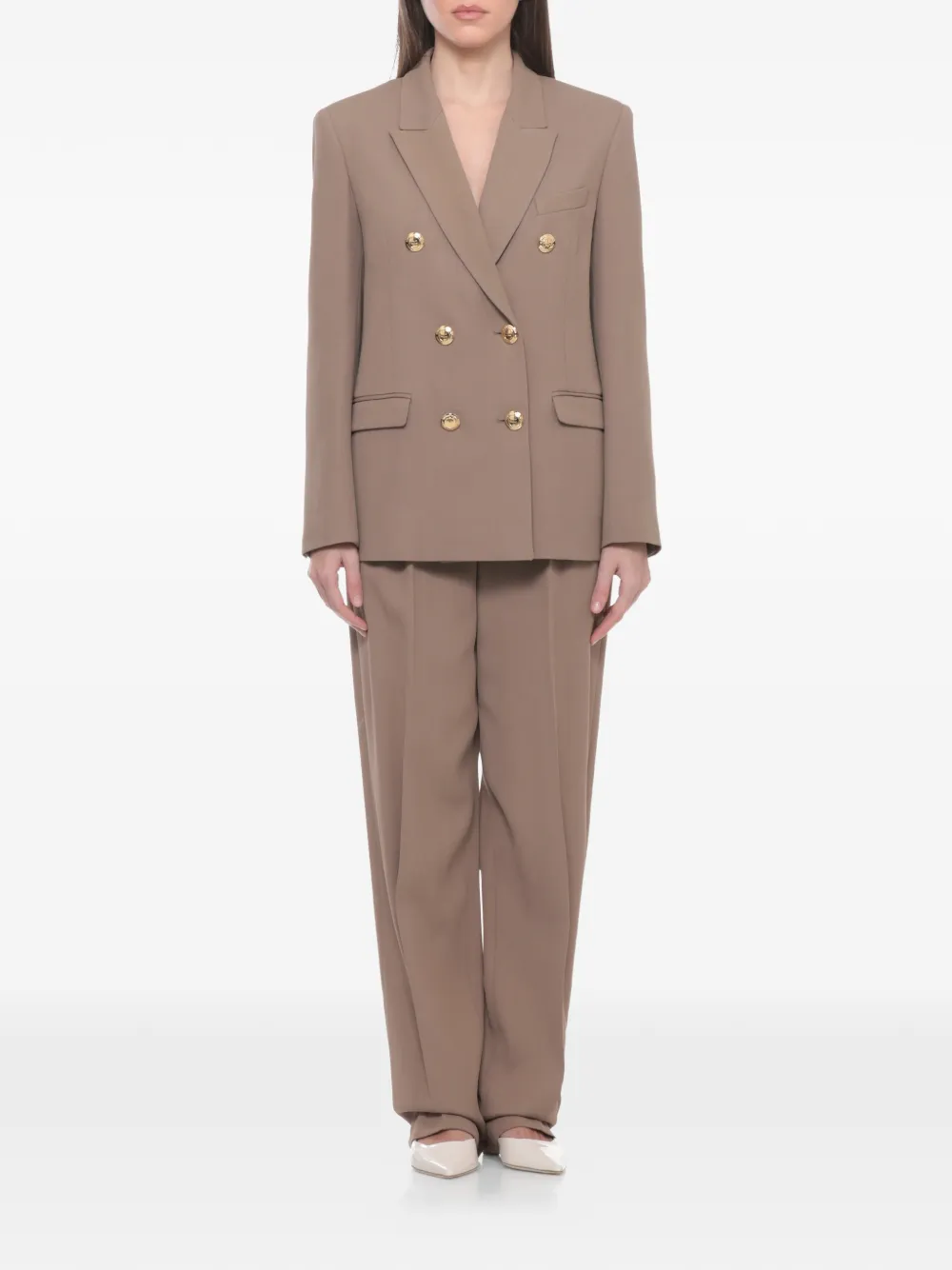  Elisabetta Franchi Double-breasted Blazer - Neutrals 