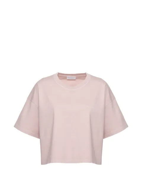 DONDUP embroidered logo cropped T-shirt
