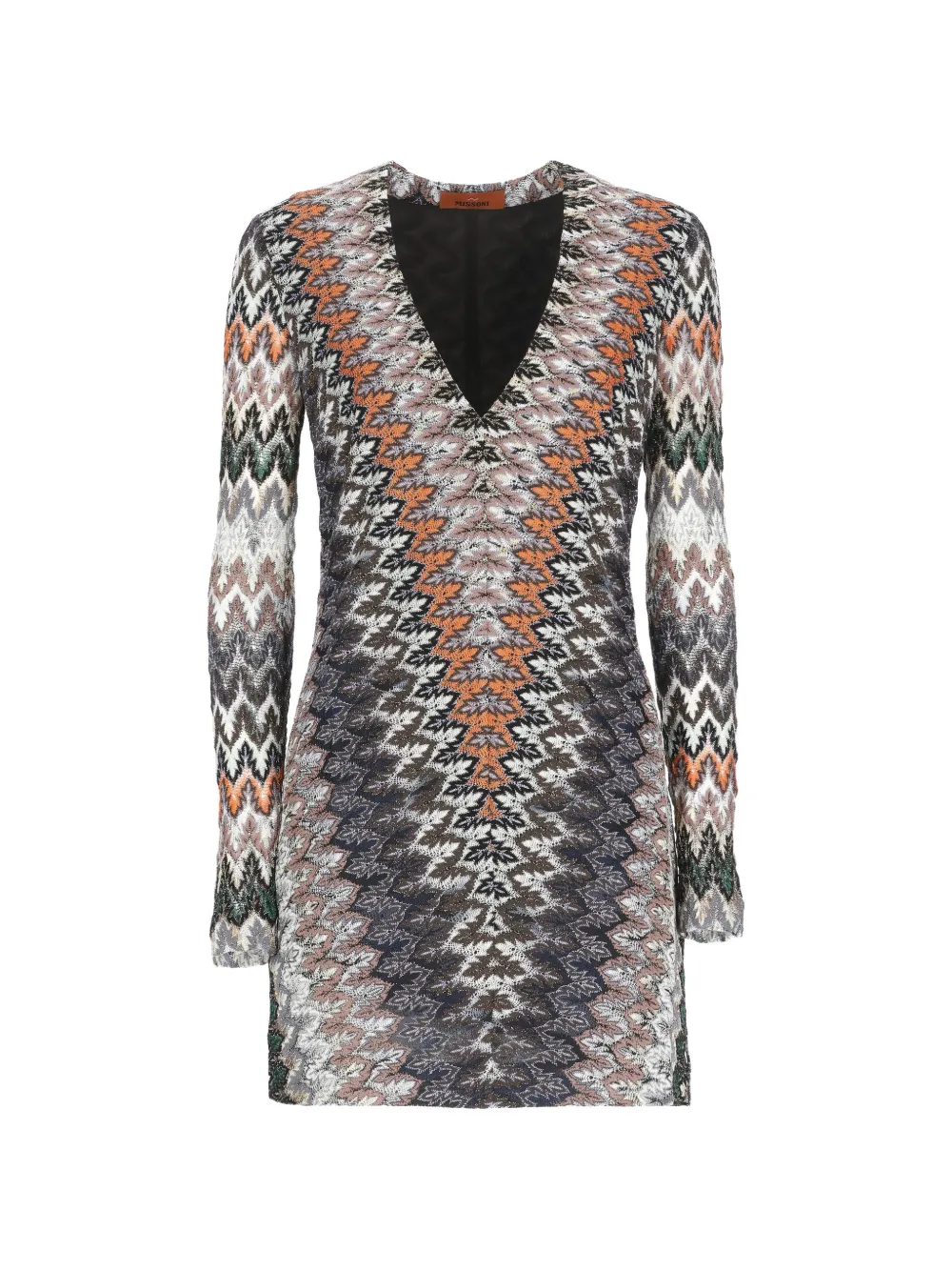 Missoni V-neck patterned dress - Blu