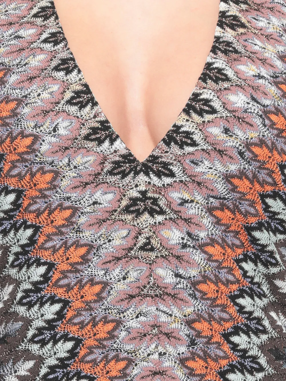 Missoni Jurk met V-hals Blauw