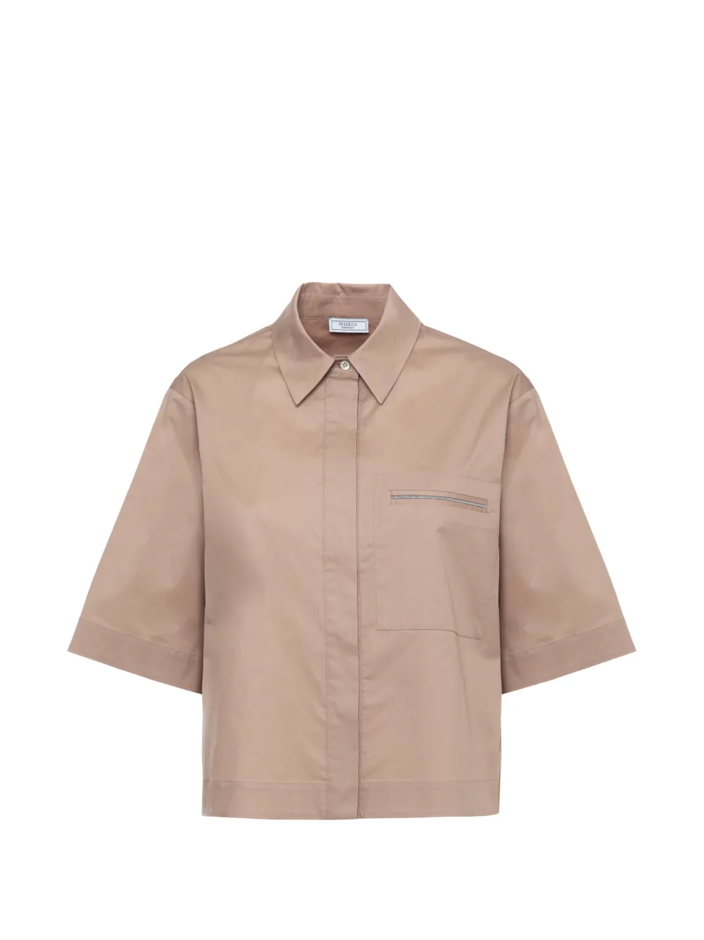 Peserico pocket detail shirt - Neutrals